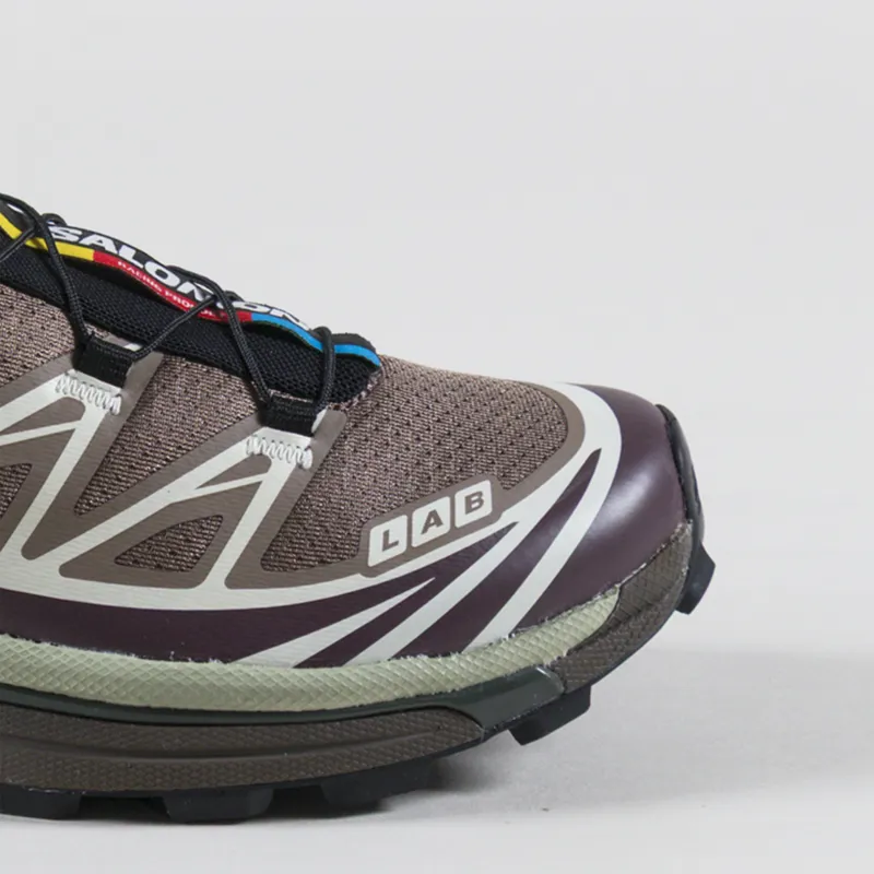 Salomon Womens XT-6 Shoes Walnut Huckleberry Urban Chic-5