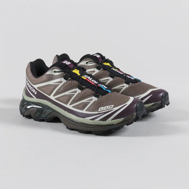 Salomon Womens XT-6 Shoes Walnut Huckleberry Urban Chic