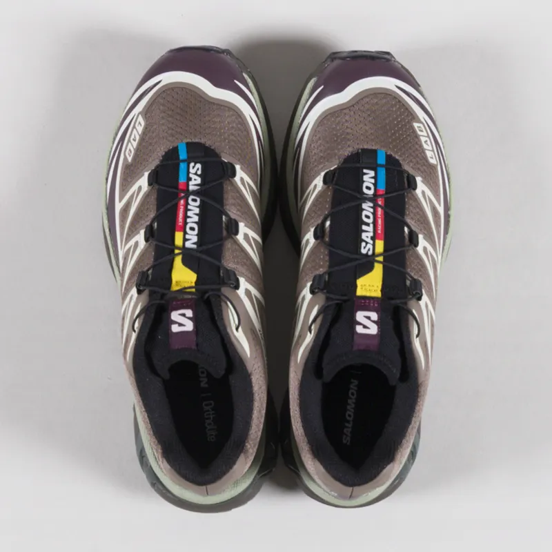 Salomon Womens XT-6 Shoes Walnut Huckleberry Urban Chic-6