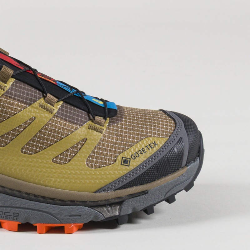 Salomon XT-4 OG GORE-TEX Shoes Coyote Brown Willow Dragon Fire-5