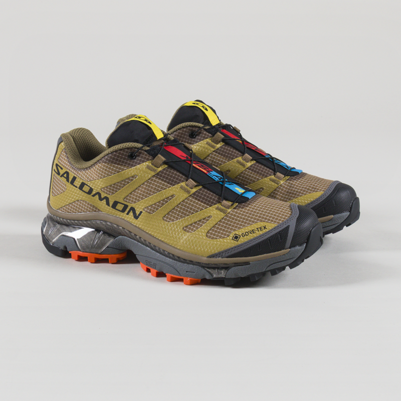 Salomon XT-4 OG GORE-TEX Shoes Coyote Brown Willow Dragon Fire