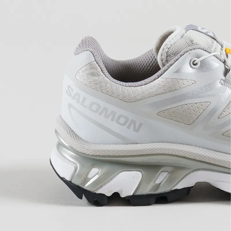 Salomon Womens XT-6 Shoes Lunar Rock Ftw Silver White-4