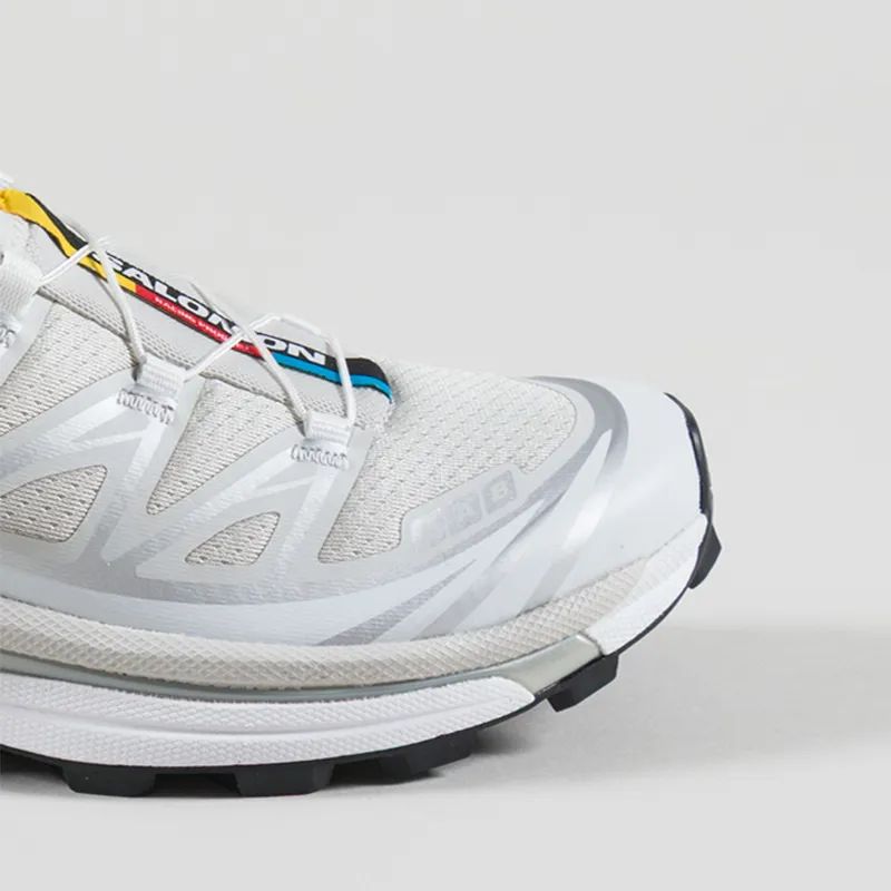 Salomon Womens XT-6 Shoes Lunar Rock Ftw Silver White-5