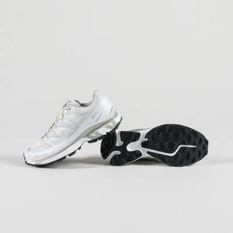 Salomon Womens XT-6 Shoes Lunar Rock Ftw Silver White-3
