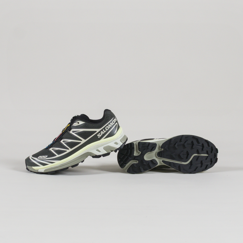 Salomon XT-6 Shoes Peat Icicle Lime Cream-3