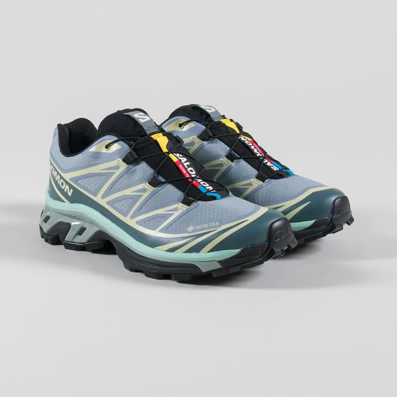 Salomon Womens XT-6 GORE-TEX Shoes Tradewinds Stormy Weather
