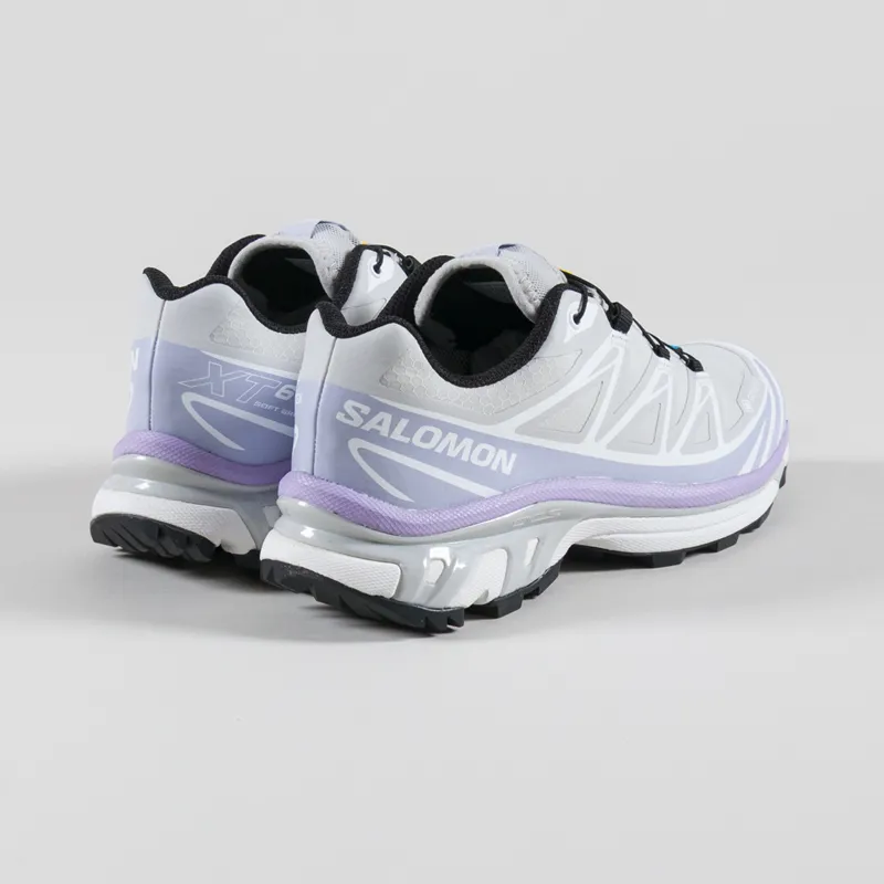 Salomon Womens XT-6 GORE-TEX Shoes Gray Violet Cosmic Sky White-1