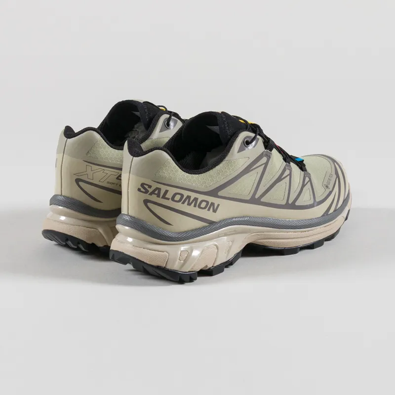 Salomon Womens XT-6 GORE-TEX Shoes White Pepper Silver Sage-1