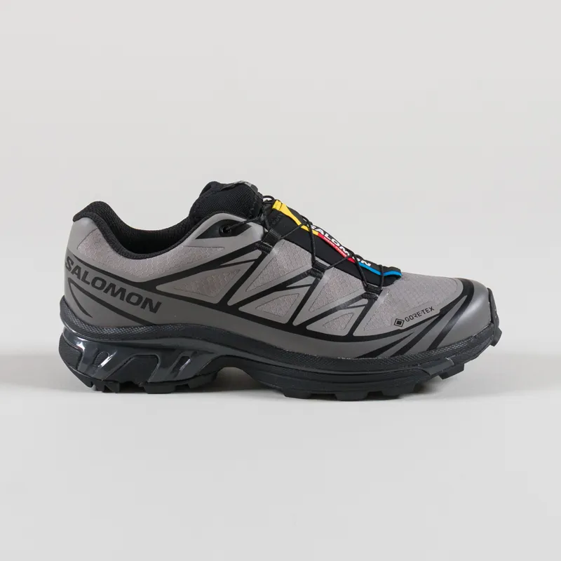 Salomon XT-6 GORE-TEX Shoes Black Cloudburst Dark Gull Gray-2