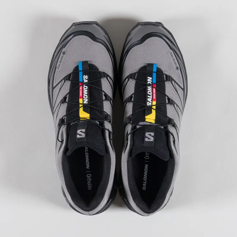 Salomon XT-6 GORE-TEX Shoes Black Cloudburst Dark Gull Gray-6
