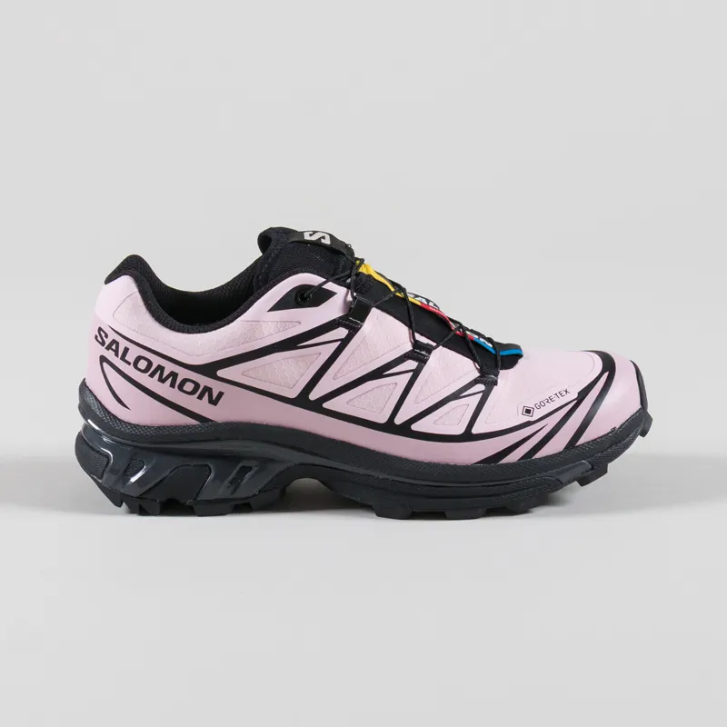 Salomon Womens XT-6 GORE-TEX Shoes Black Icy Pink Dawn Pink-2