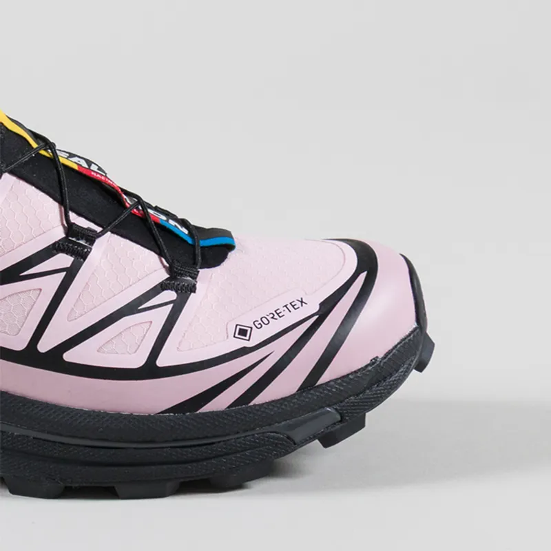 Salomon Womens XT-6 GORE-TEX Shoes Black Icy Pink Dawn Pink-5