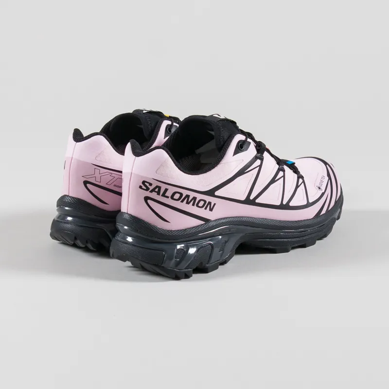 Salomon Womens XT-6 GORE-TEX Shoes Black Icy Pink Dawn Pink-1