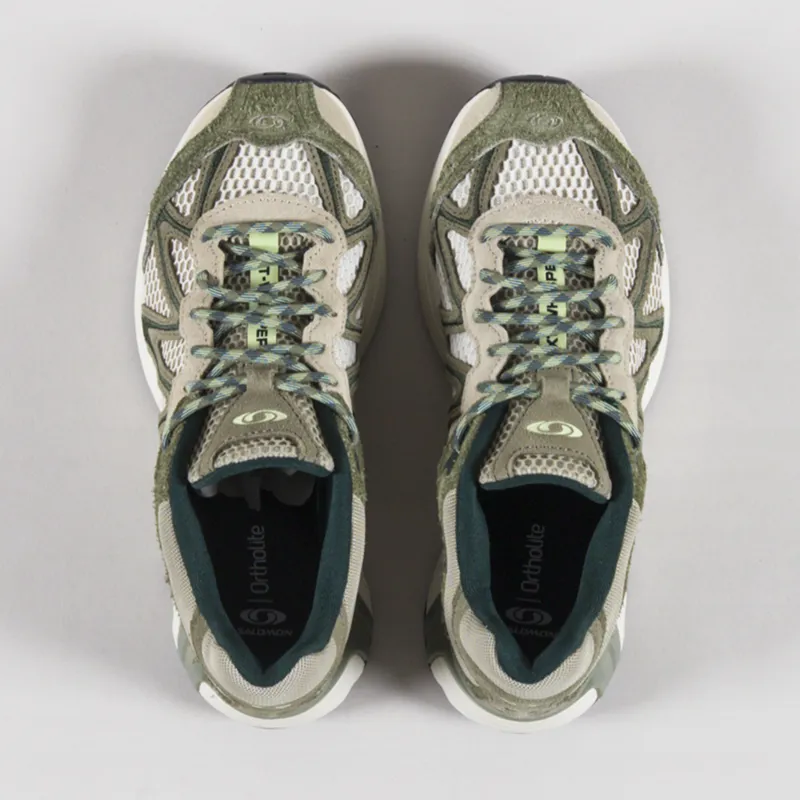 Salomon Womens XT-Whisper Embroidery Shoes Green Eucalyptus Butterfly-6