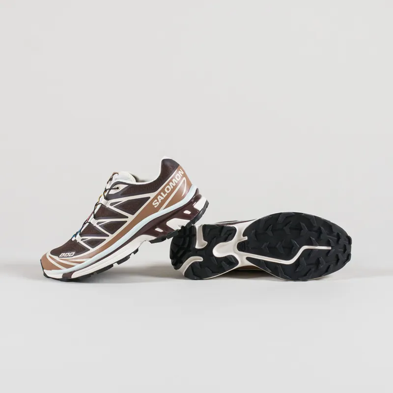 Salomon XT-6 Shoes Black Coffee Burro Bitter Chocolate-3