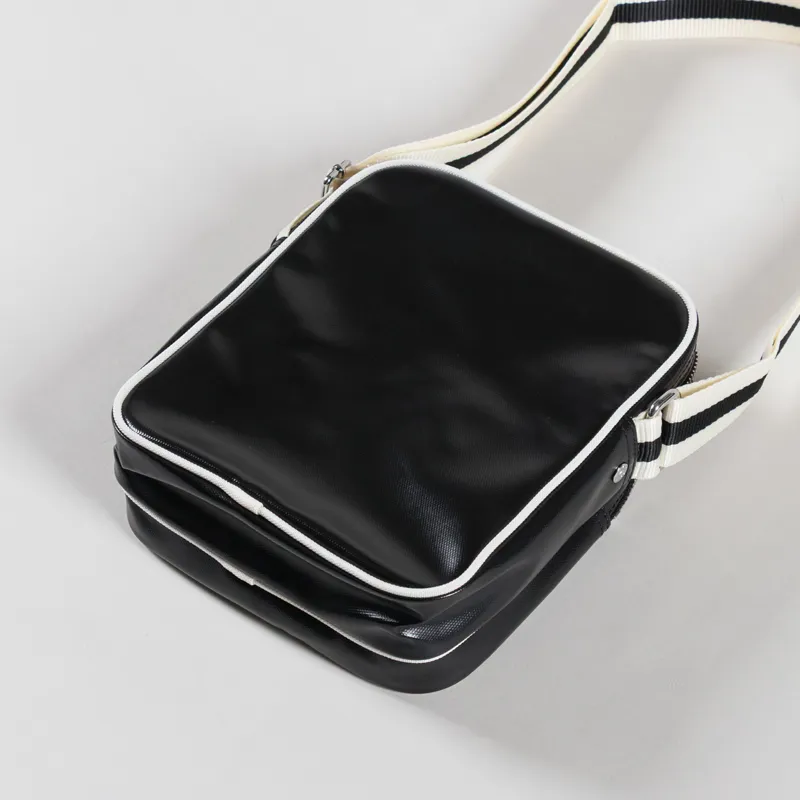 Fred Perry Womens Classic Side Bag Black Ecru-3