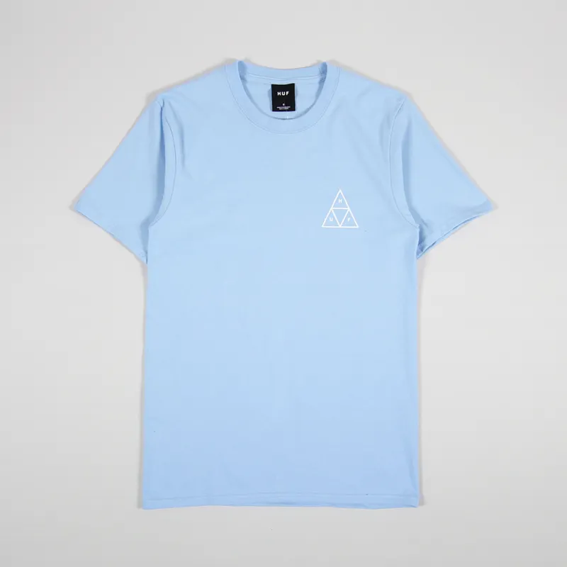 Huf Botanical Garden Triple Triangle T Shirt Light Blue-1