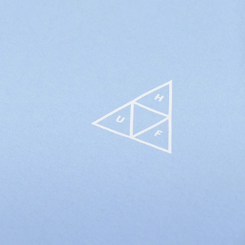 Huf Botanical Garden Triple Triangle T Shirt Light Blue-4