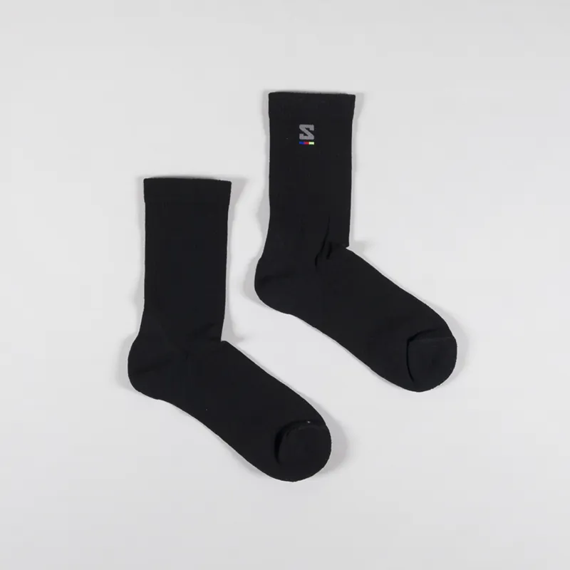Salomon Mens Sunday Smart Crew Sock Black