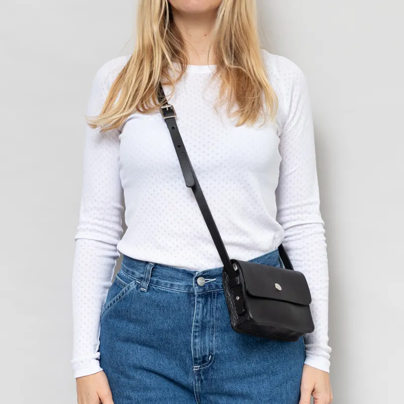 Kate Sheridan Womens Mini Dot Leather Bag Black-2