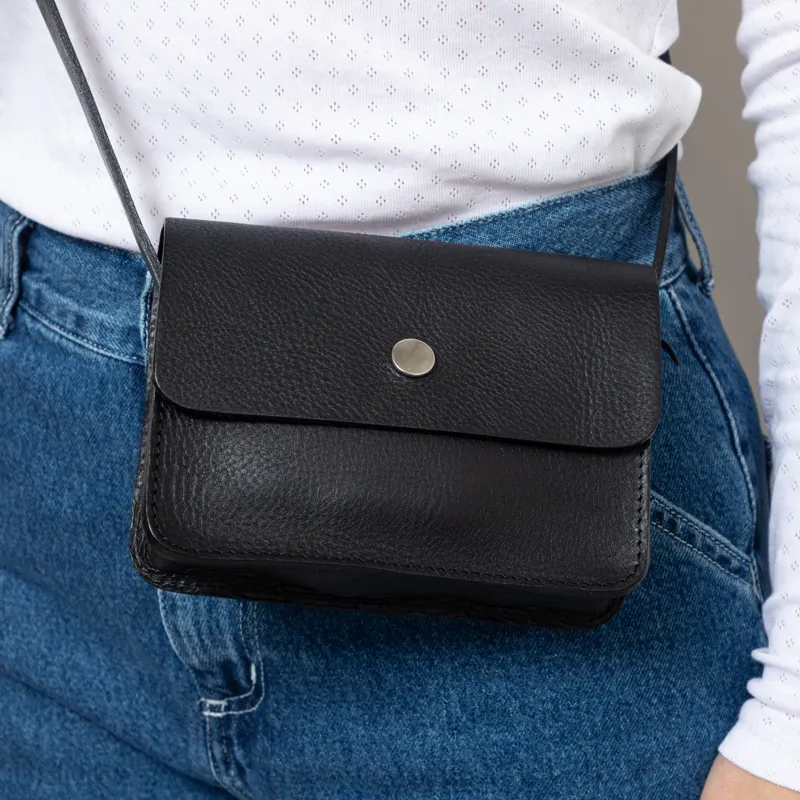 Kate Sheridan Womens Mini Dot Leather Bag Black-4