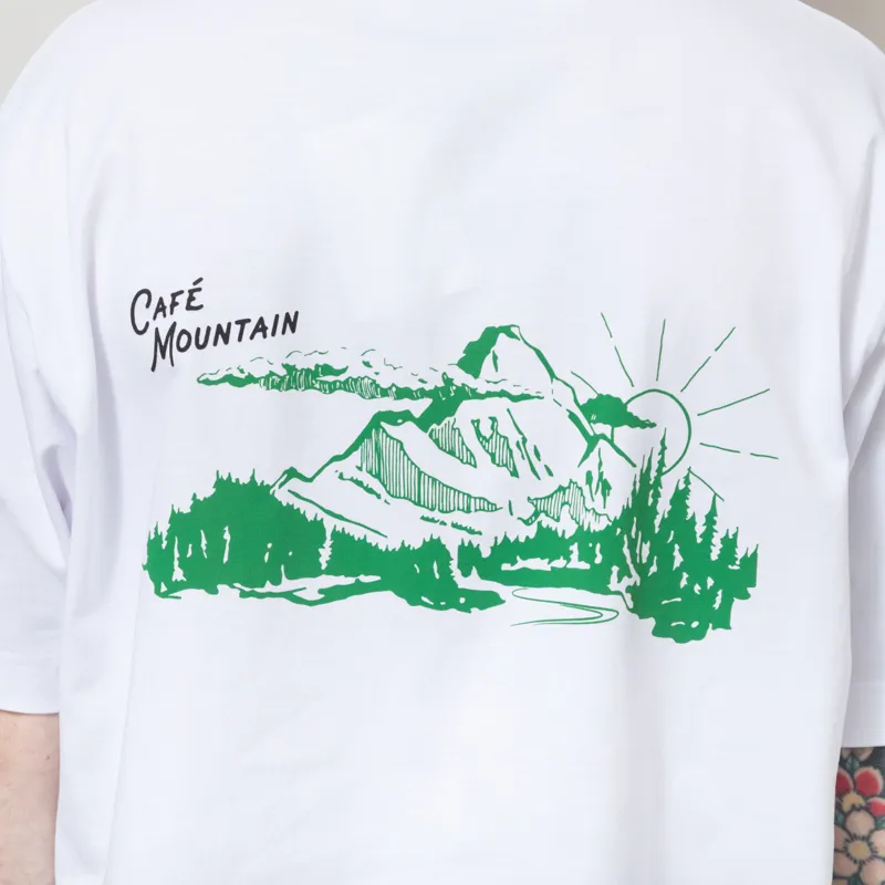 Cafe Mountain Legacy T Shirt White-3