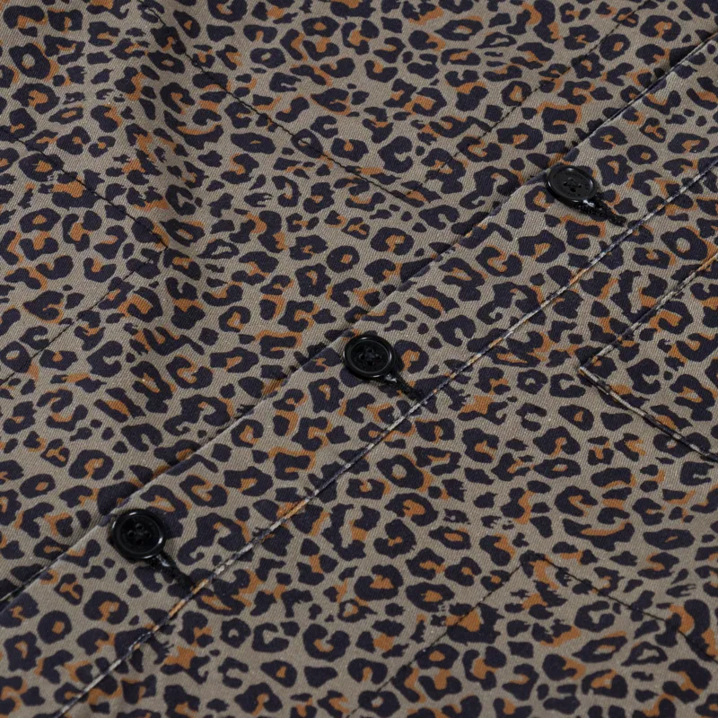 SCRT Leopard Print Overshirt Brown-6