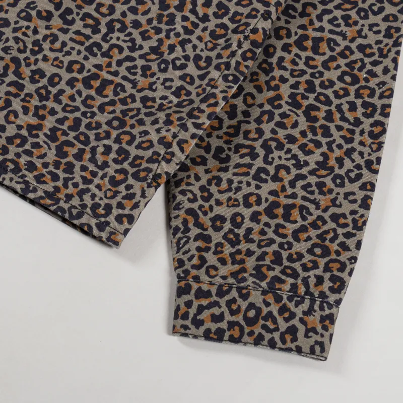 SCRT Leopard Print Overshirt Brown-8