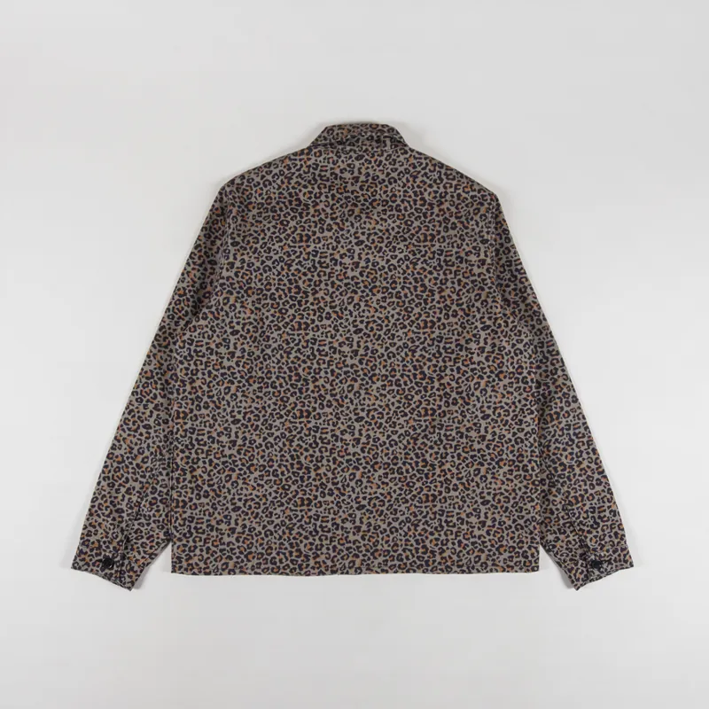 SCRT Leopard Print Overshirt Brown-1