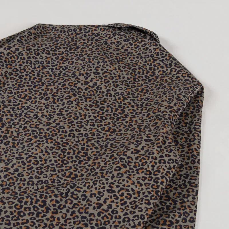 SCRT Leopard Print Overshirt Brown-3