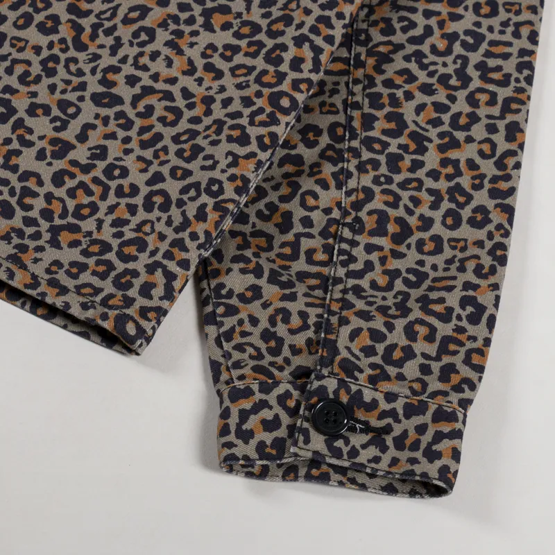 SCRT Leopard Print Overshirt Brown-9