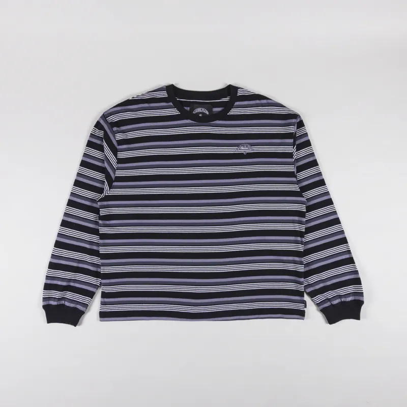 Temp Surf Co. Temp Stripe T Shirt Purple Black