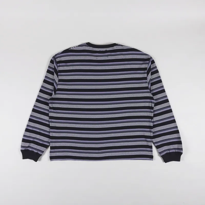 Temp Surf Co. Temp Stripe T Shirt Purple Black-1