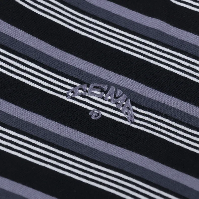 Temp Surf Co. Temp Stripe T Shirt Purple Black-4
