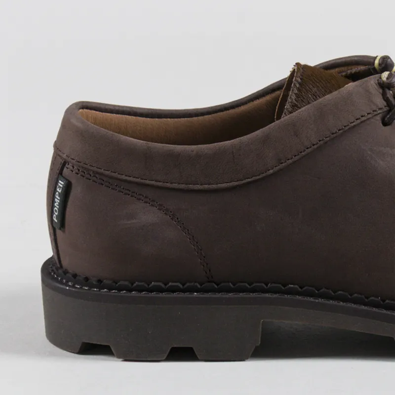 Pompeii Latymer Leather Pony Shoes Coffee-4