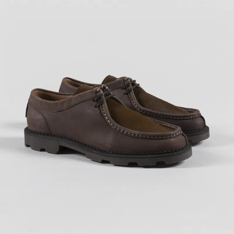 Pompeii Latymer Leather Pony Shoes Coffee