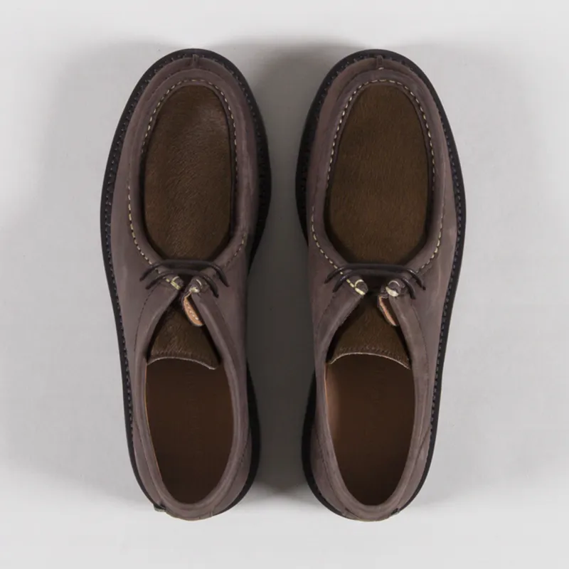 Pompeii Latymer Leather Pony Shoes Coffee-6