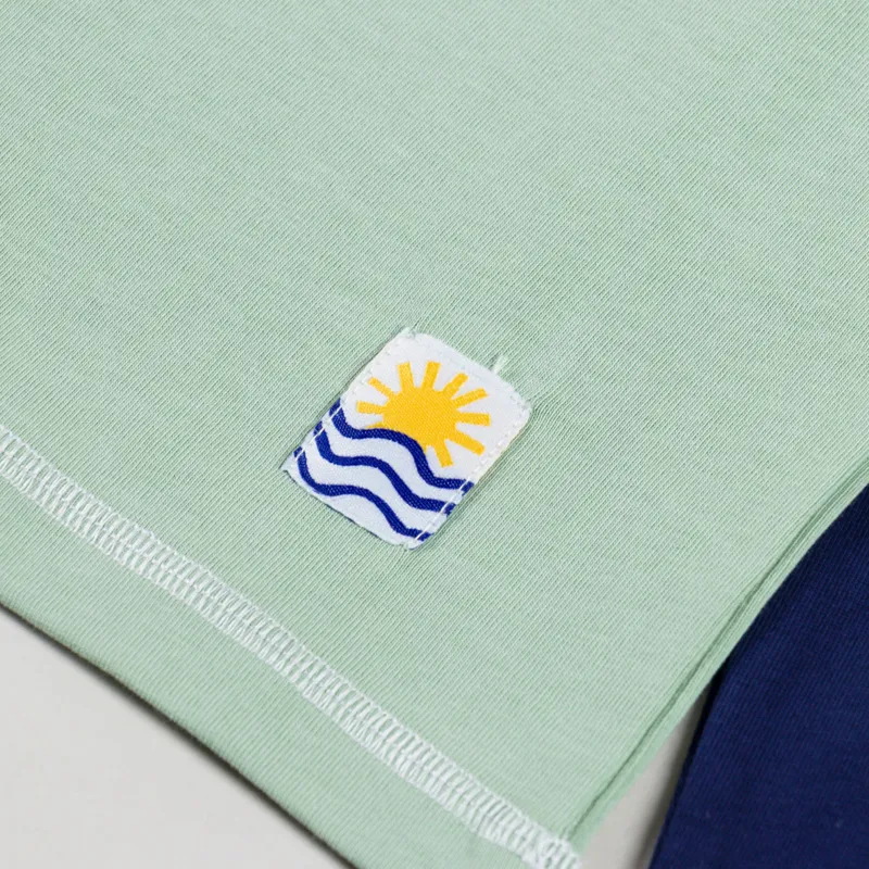 L.F. Markey Womens Luca Long Sleeve T Shirt Mint Patchwork-4