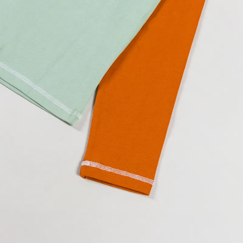 L.F. Markey Womens Luca Long Sleeve T Shirt Mint Patchwork-6