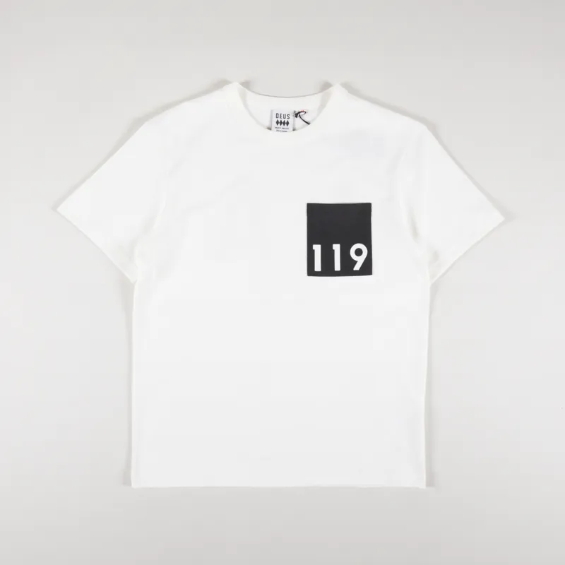 Deus Ex Machina Matt Willey LA Address T Shirt Vintage White-1