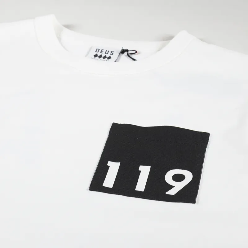 Deus Ex Machina Matt Willey LA Address T Shirt Vintage White-2