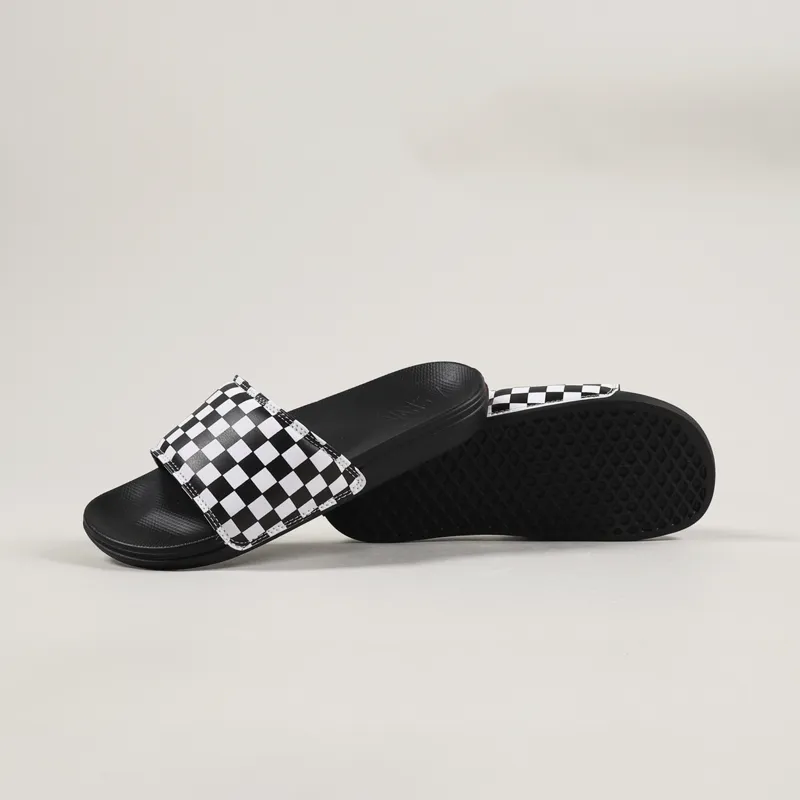 Vans La Costa Slide-On Checkerboard White Black-1