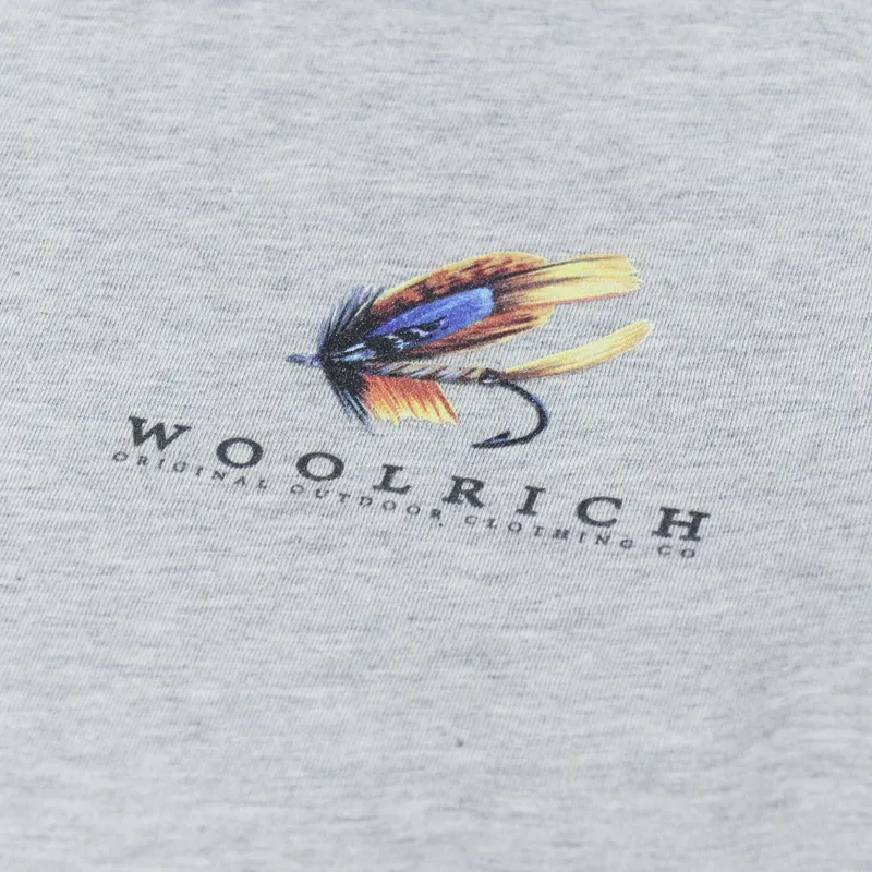 Woolrich Lakeside T Shirt Light Grey Melange-5