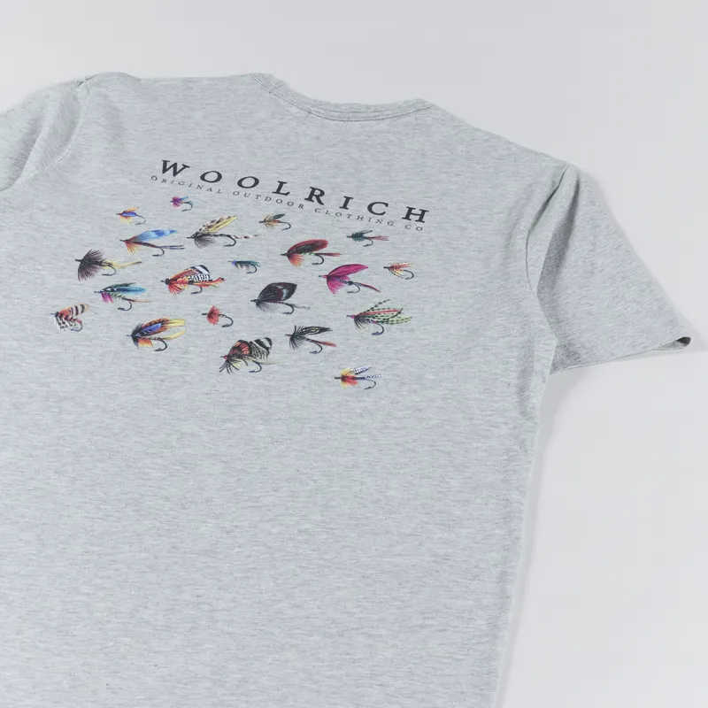 Woolrich Lakeside T Shirt Light Grey Melange-2