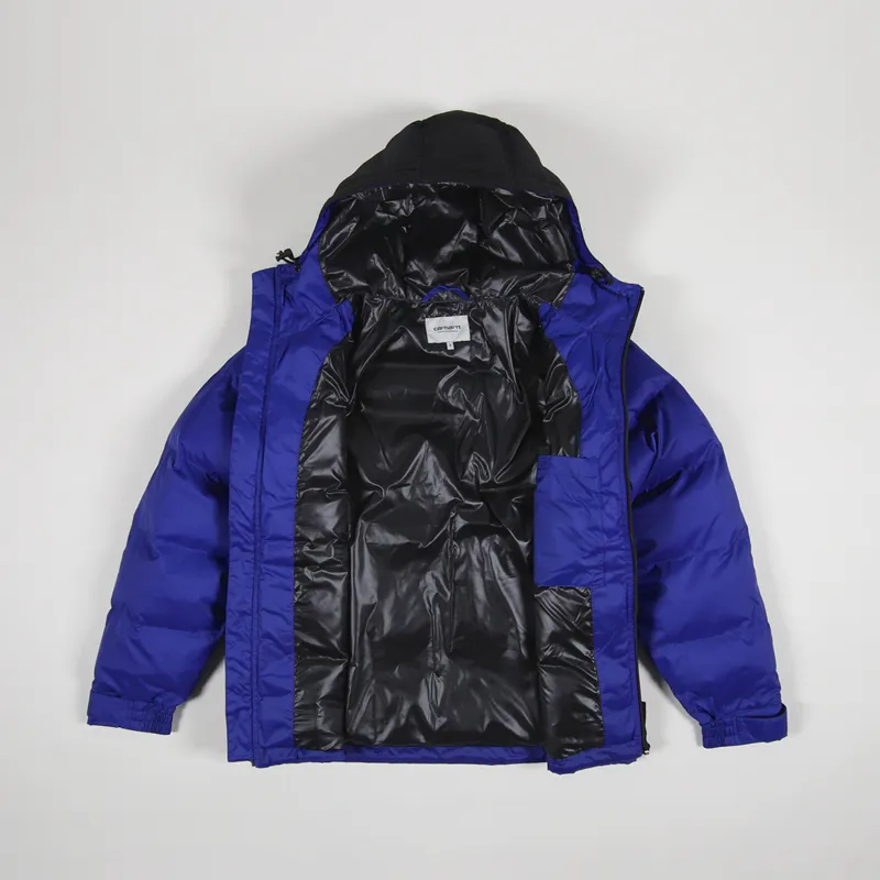 Carhartt WIP Larsen Jacket Thunder Blue Black-1