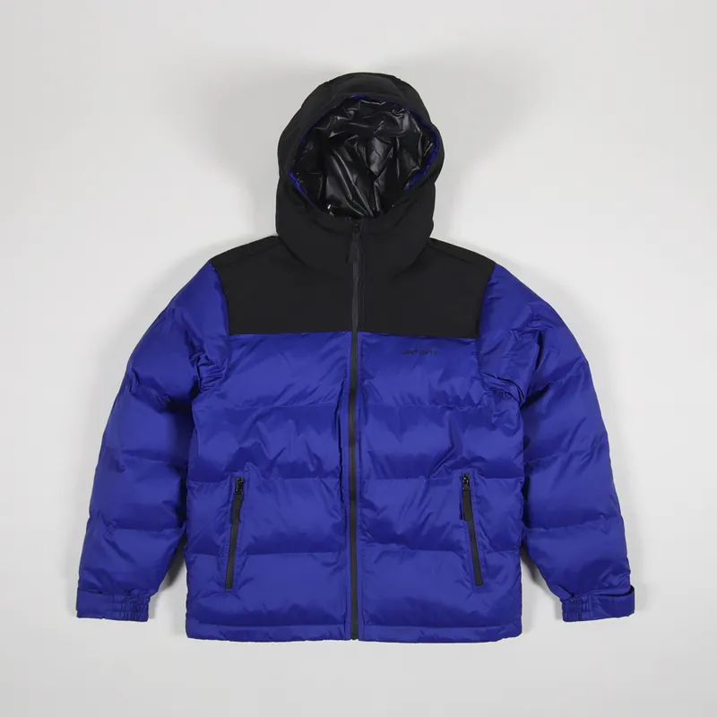 Carhartt WIP Mens Insulated Larsen Jacket Thunder Blue Black