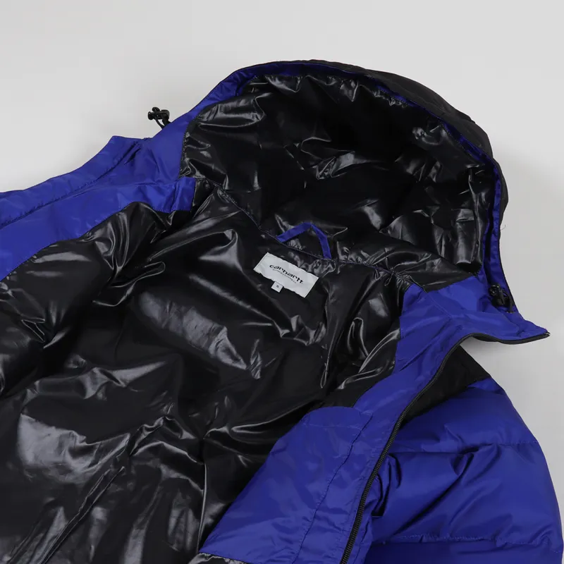 Carhartt WIP Larsen Jacket Thunder Blue Black-5