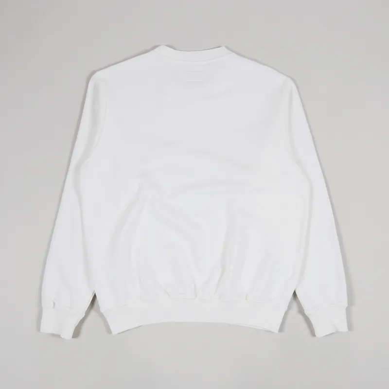 Nudie Jeans Lasse Shake Your Bones Sweat Chalk White-1