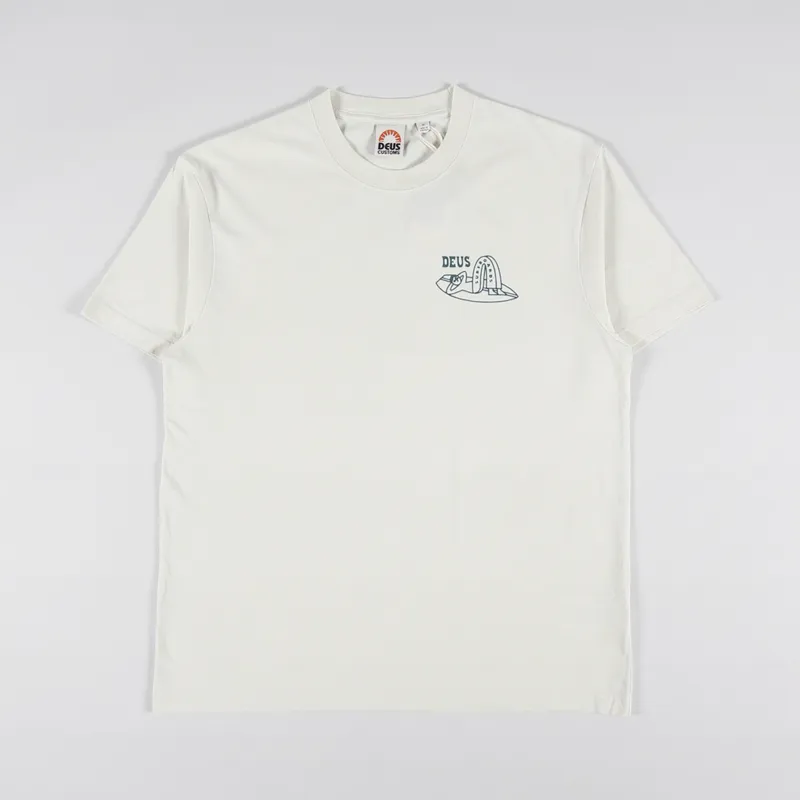 Deus Ex Machina Layback T Shirt Dirty White-1