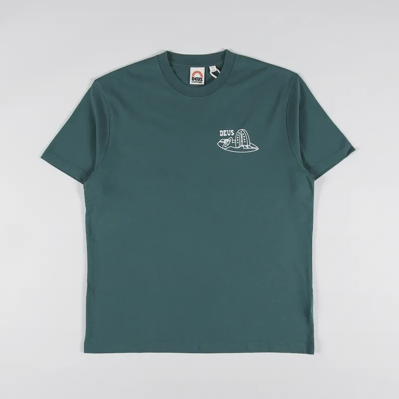 Deus Ex Machina Layback T Shirt Jasper Green-1